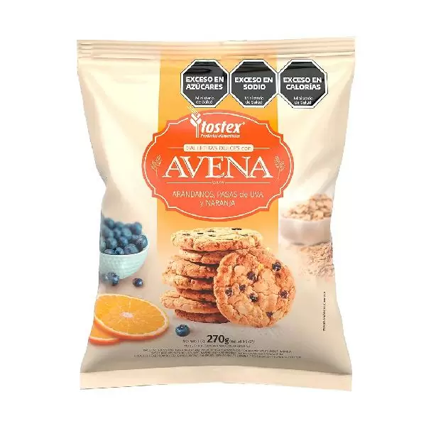 Galletita Avena, Arándano y Naranja Tostex 270g