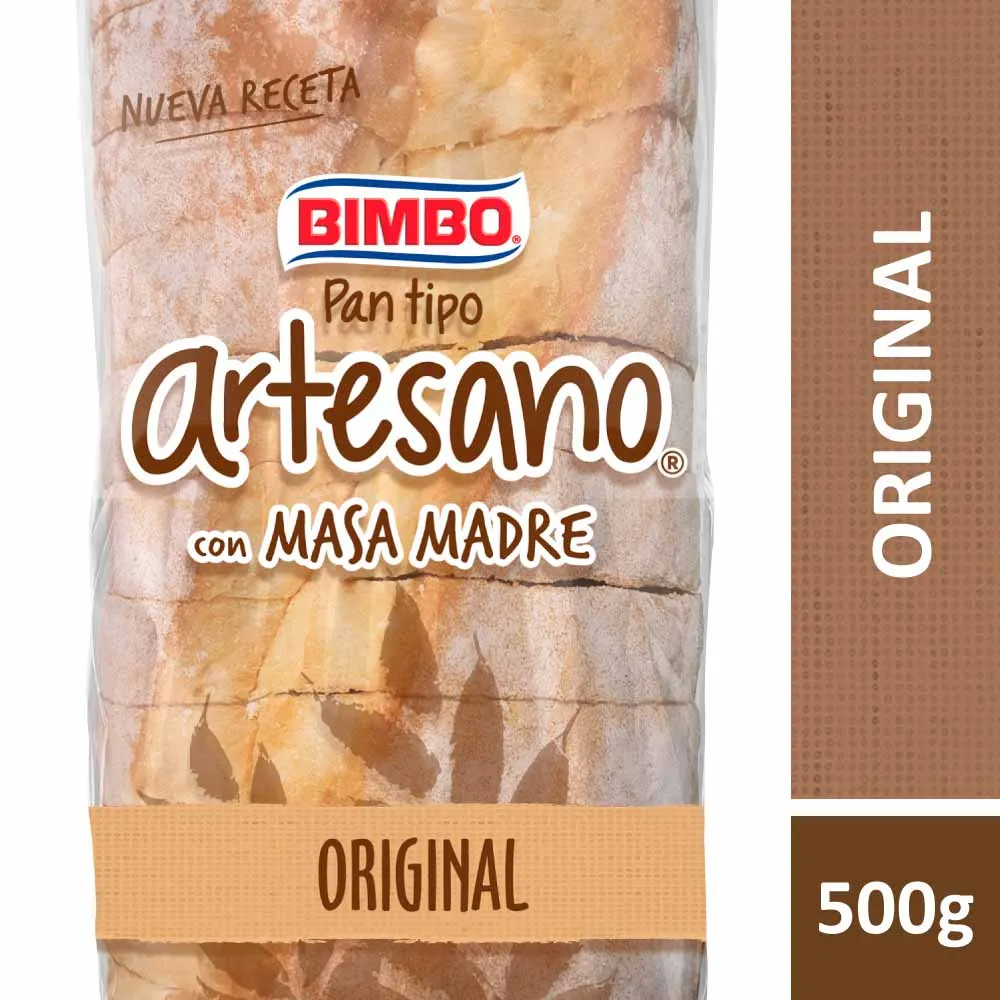 Pan Artesano Masa Madre Bimbo 520g