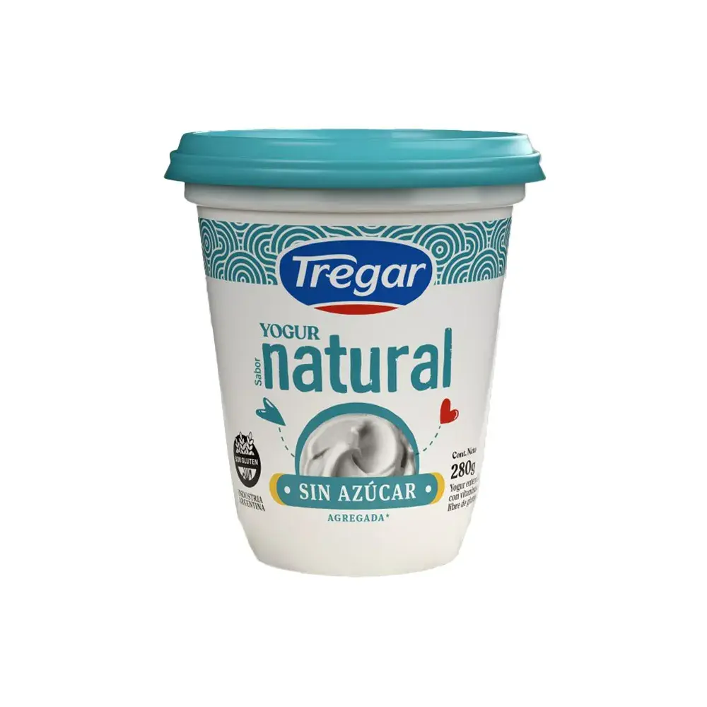 Yogur Natural Sin Azucar Tregar 280 g