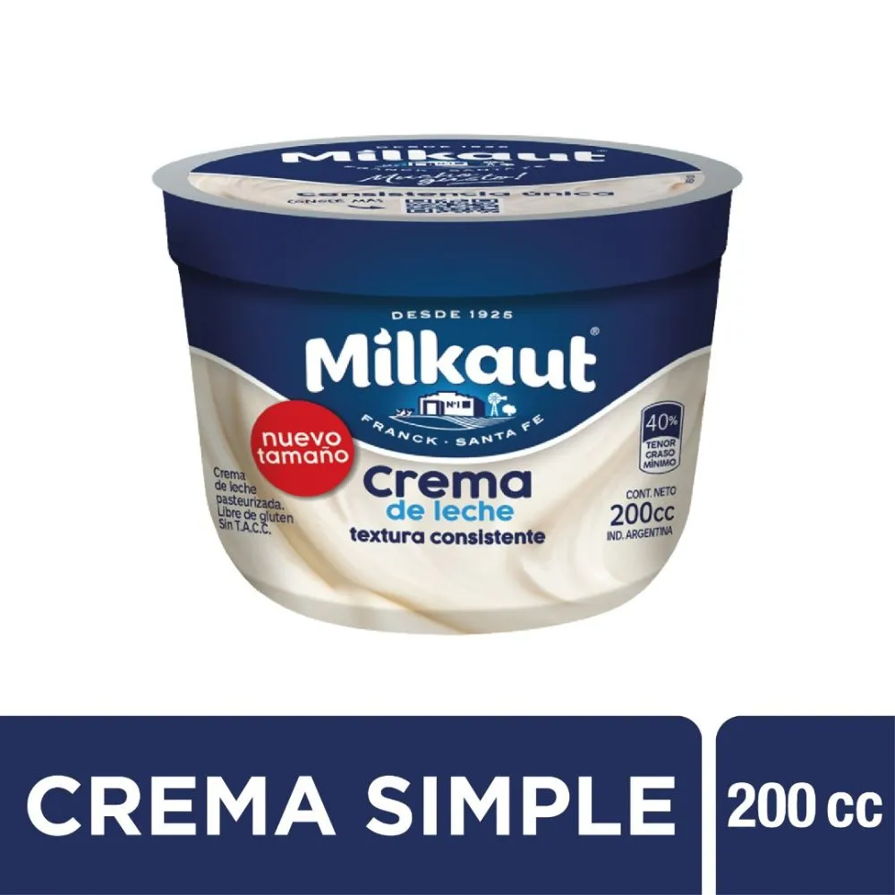 Crema Consistente Milkaut 200cc