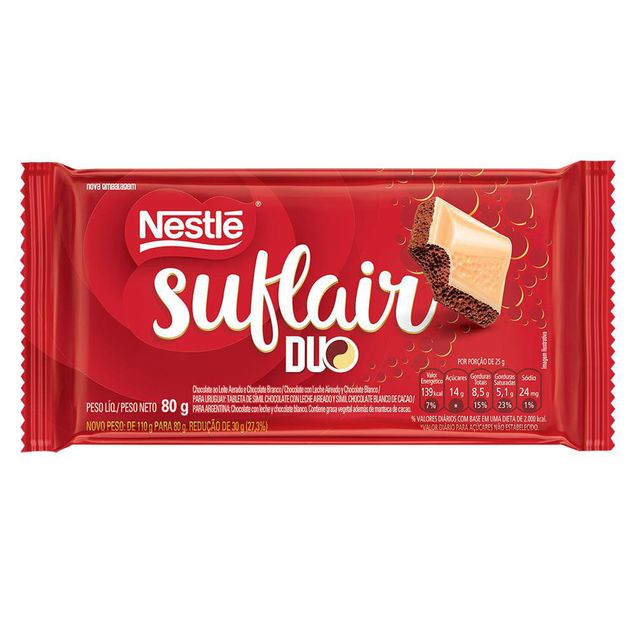Chocolate Suflair Duo Nestle 80g