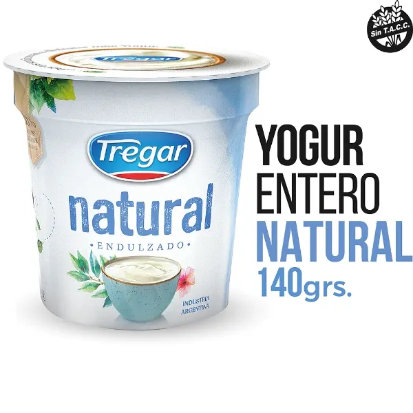 Yogur Natural Endulzado Tregar 140g