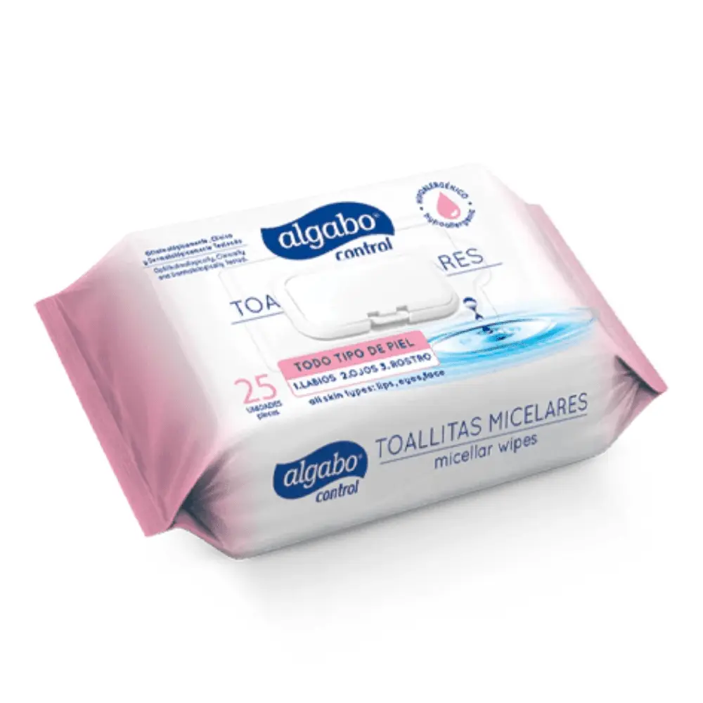 Toallitas Wipes Agua Micelar Algabo 25u