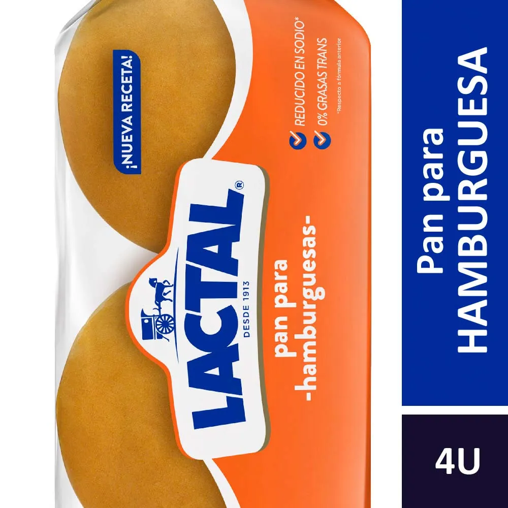 Pan de hamburguesa Lactal 210g