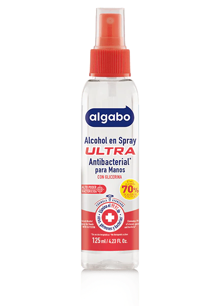 Alcohol Sprey Con Glicerina Algabo 125ml