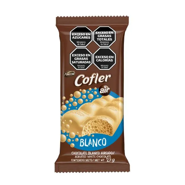 Chocolate Aireado Blanco Cofler 27g