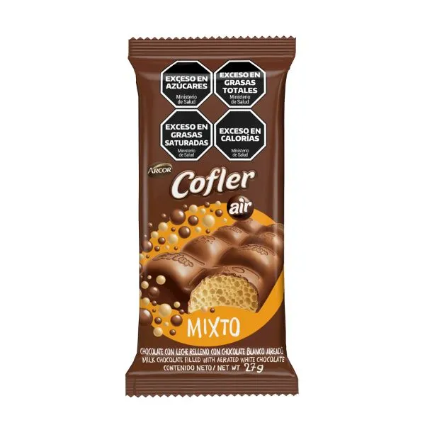 Chocolate Aireado Mixto Cofler 27g