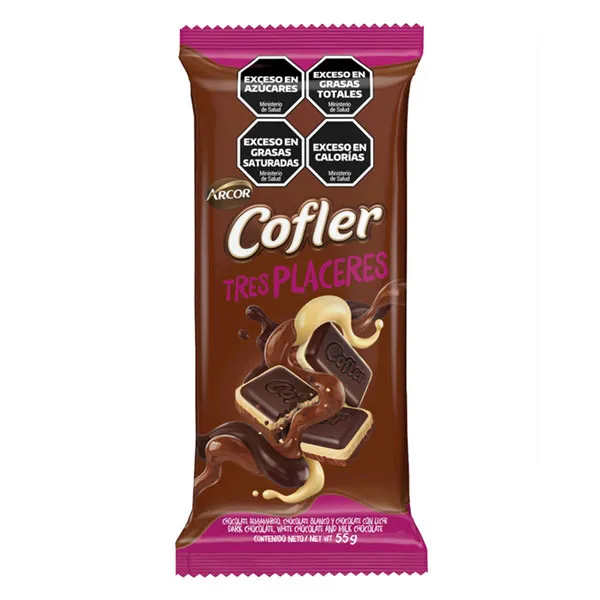Chocolate Tres Placeres Cofler 55g