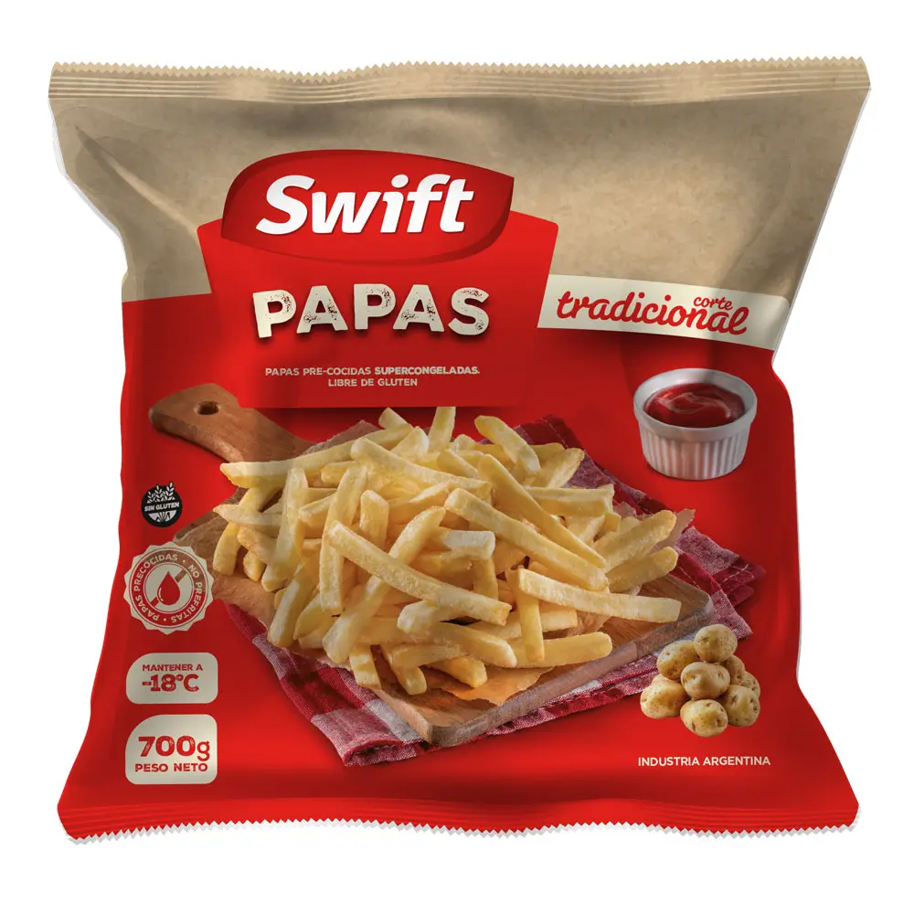 Papas congeladas Swift precocidas bolsa 700 grs