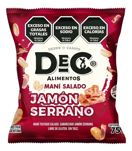 Maní Tostado Jamón Dec 75g