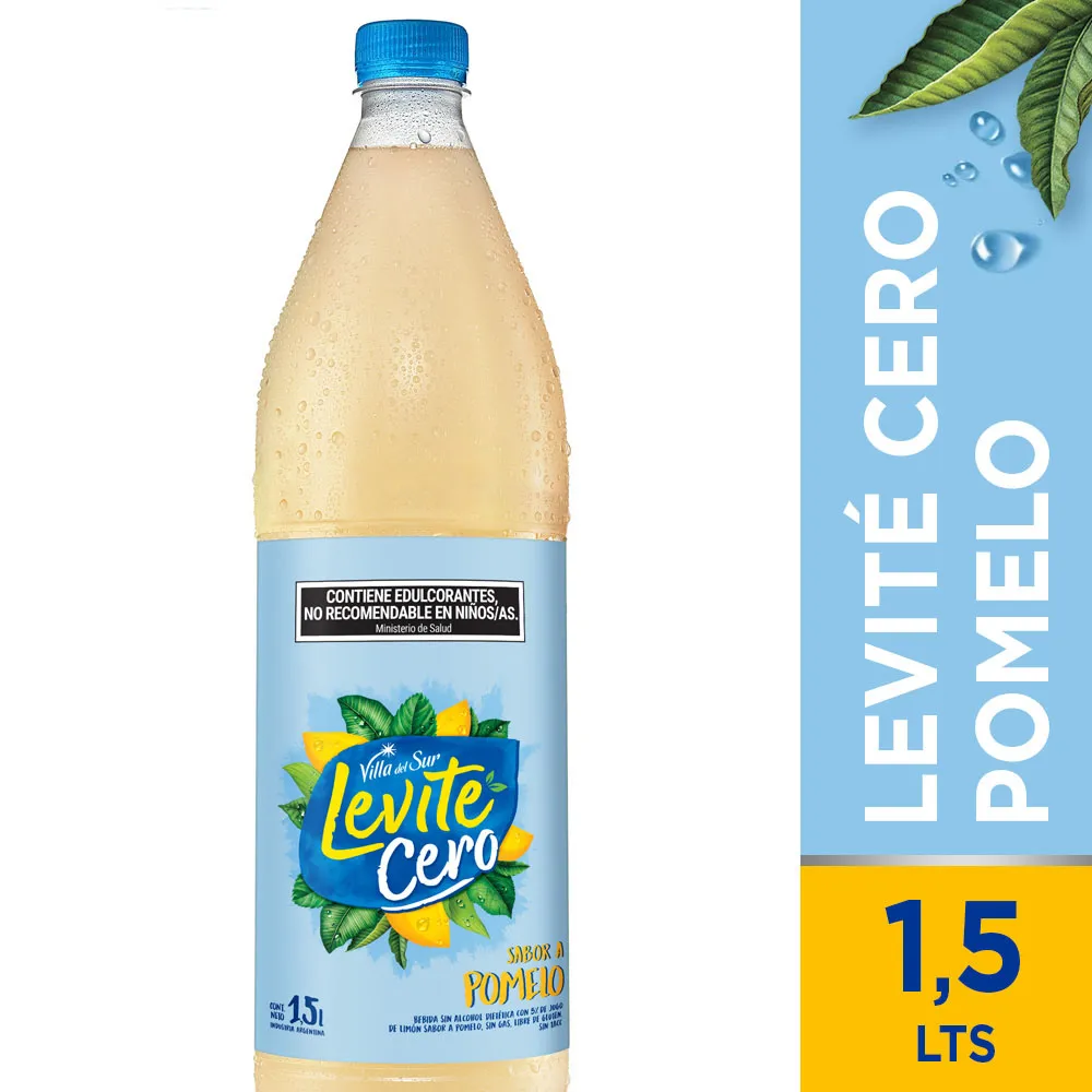 Agua Sin Gas Pomelo Vds Levite Cero 1,5 Lt.