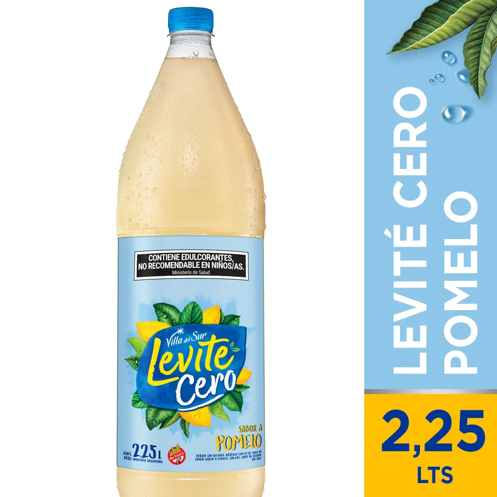 Agua Sin Gas Pomelo Vds Levite Cero 2,25 Lt.