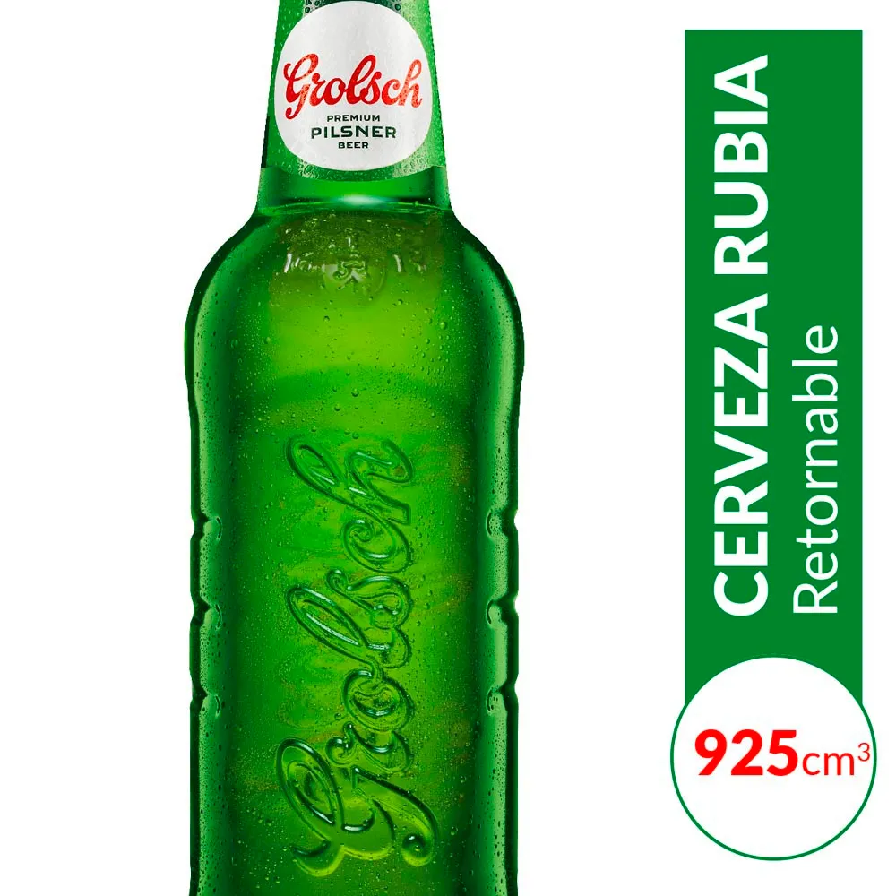 Cerveza Retornable Rubia Grolsh 925Ml