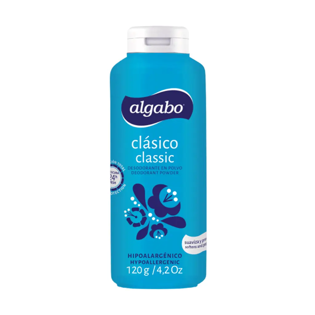 Talco Clásico Hipoalergénico Algabo 120g