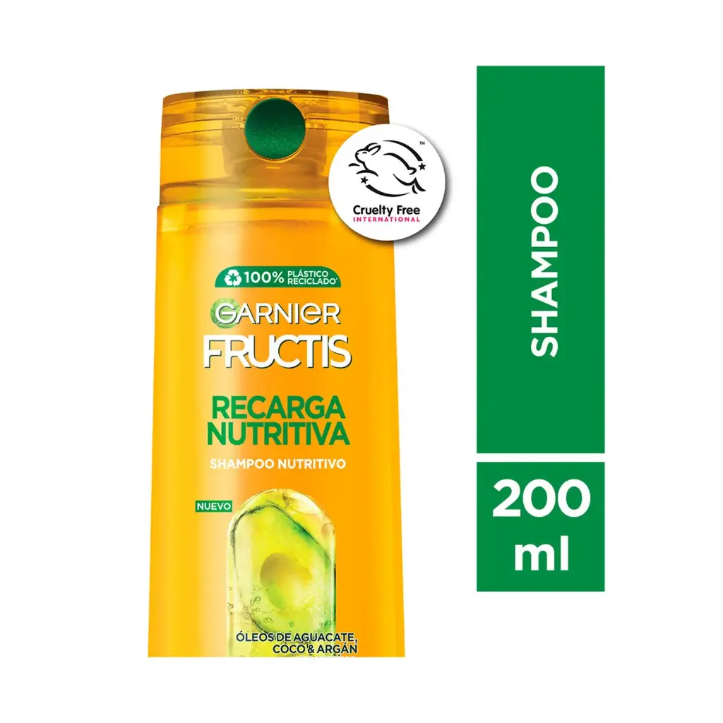 Shampoo Fructis recarga nutritiva 200 ml.