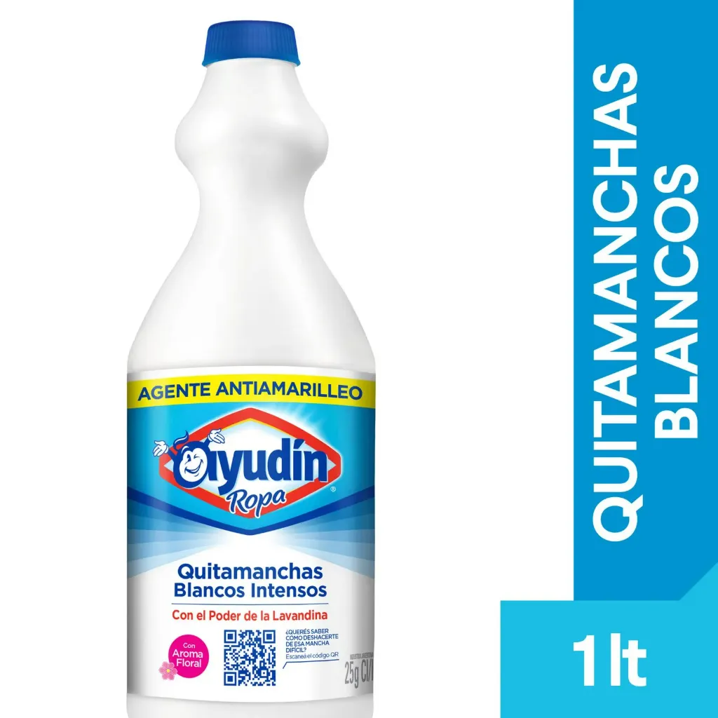 Quitamanchas Ayudín blancos intensos floral 1 l