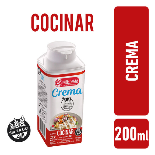 Crema Para Cocinar La Serenísima 200cc