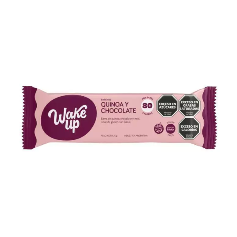 Barra Quinoa Y Chocolate Negro Wake Up 20g