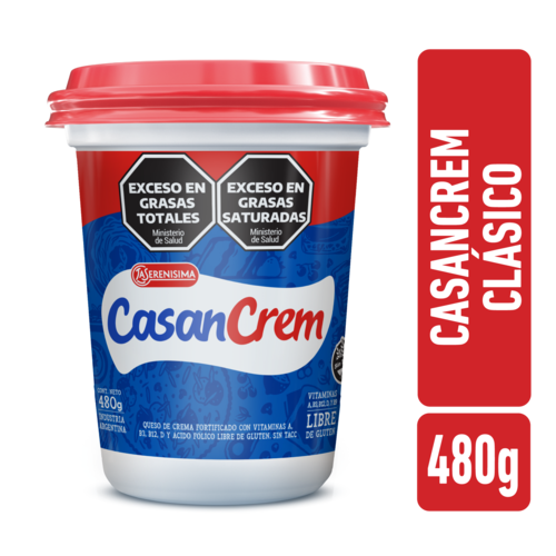 Queso Crema Entero Casancrem 480g
