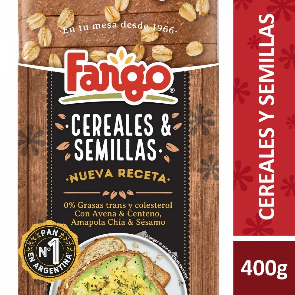 Pan con Cereales y Semillas Fargo 400 g