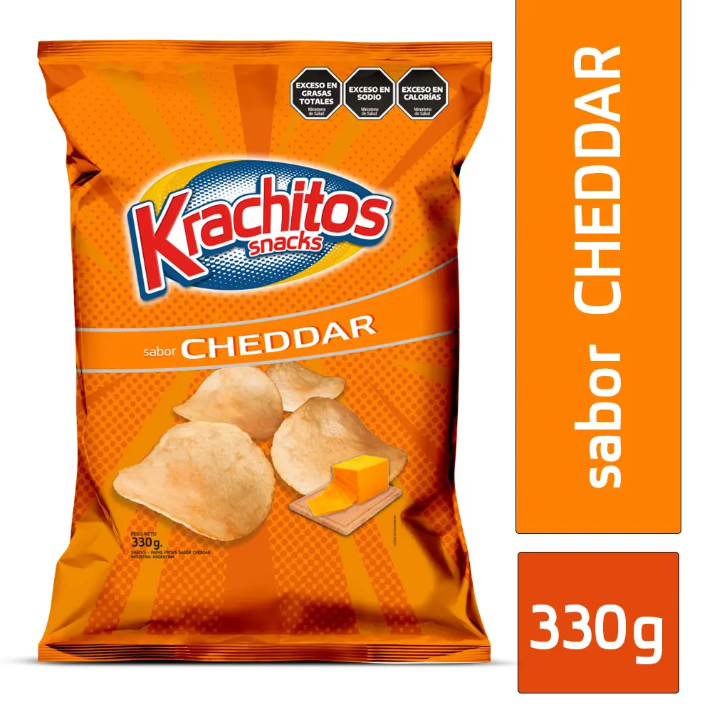 Snack Papas Fritas Cheddar Krachitos 330 g