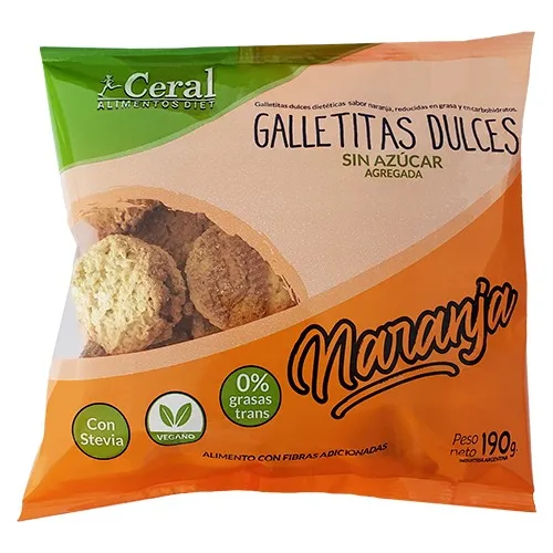 Galletas Veganas Naranja Ceral 190g