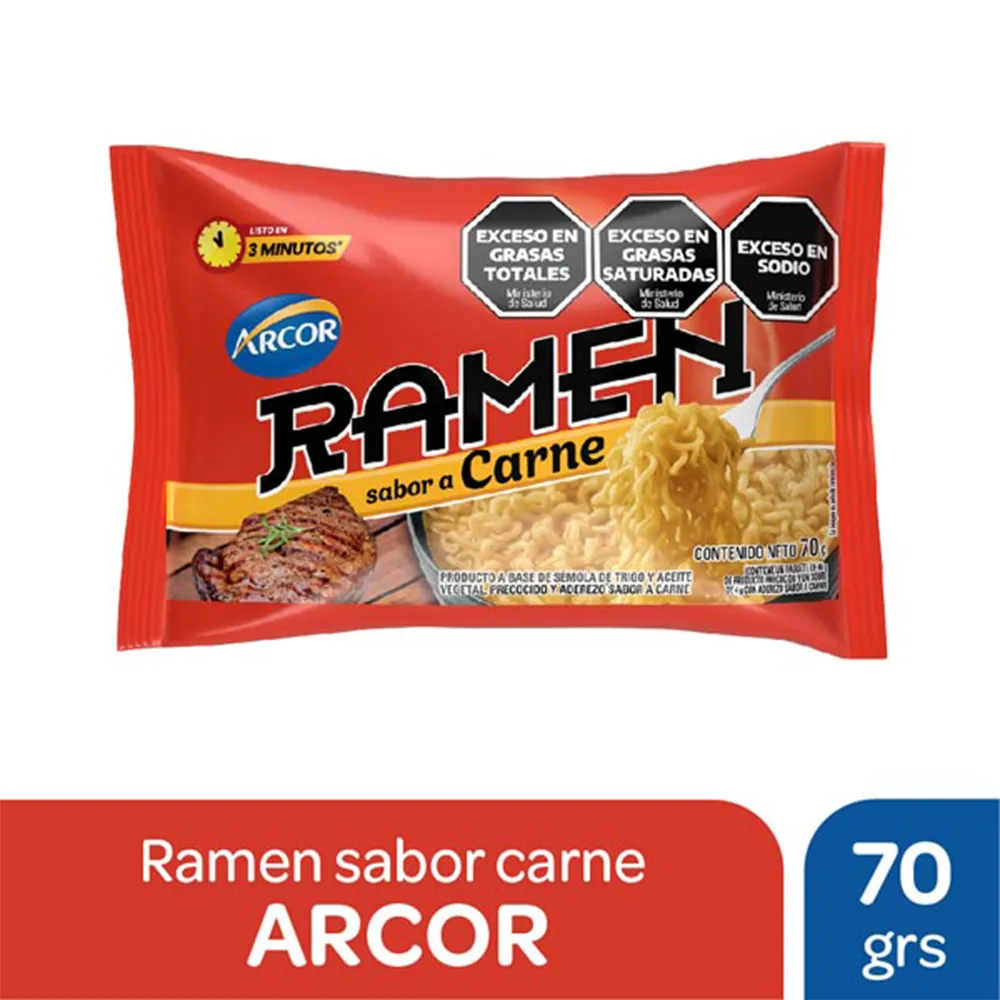 Ramen Carne Arcor 70 g