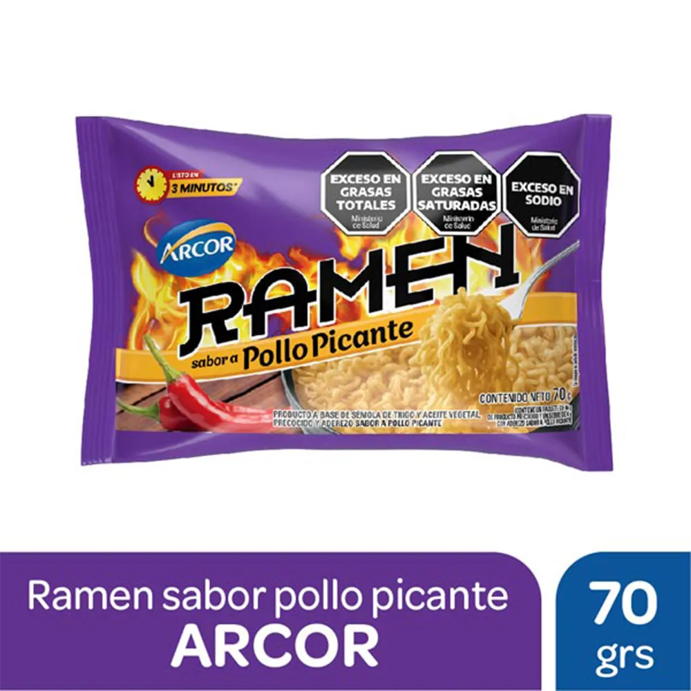 Ramen Pollo Picante Arcor 70g