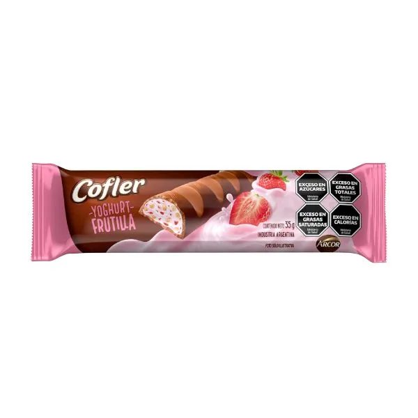 Chocolate Relleno Yoghurt Frutilla Cofler 35g 