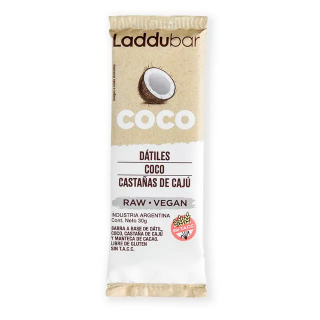 Barrita Coco Datil Caju LadduBar 30g