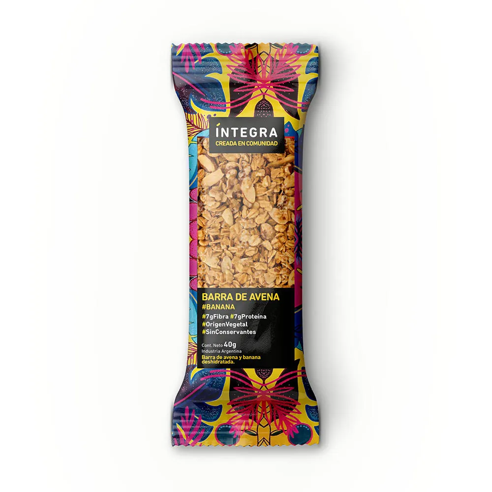 Barra De Avena Banana 40 Gr Integra