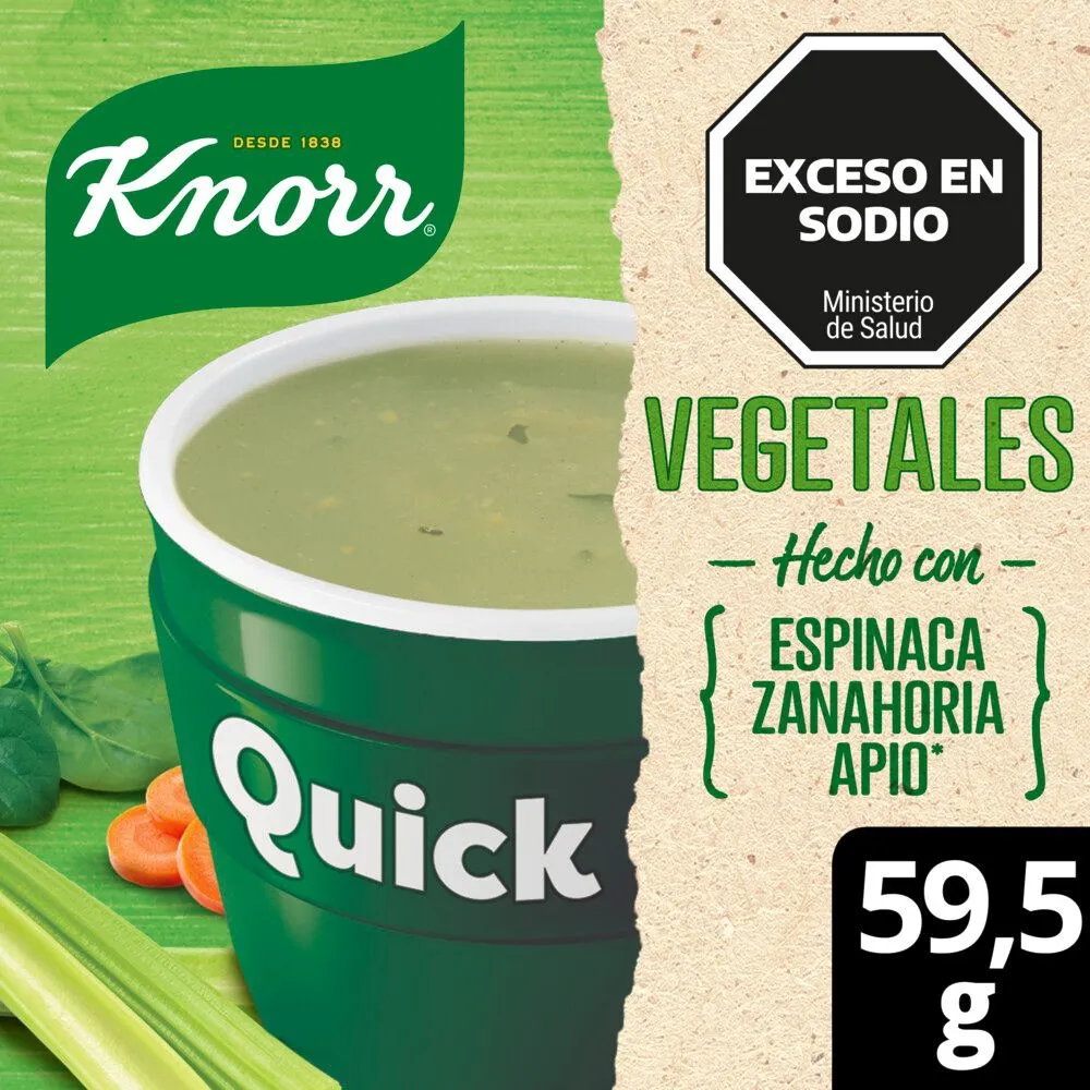Sopa Knorr Instantánea Vegetales Apio 5 Sobres