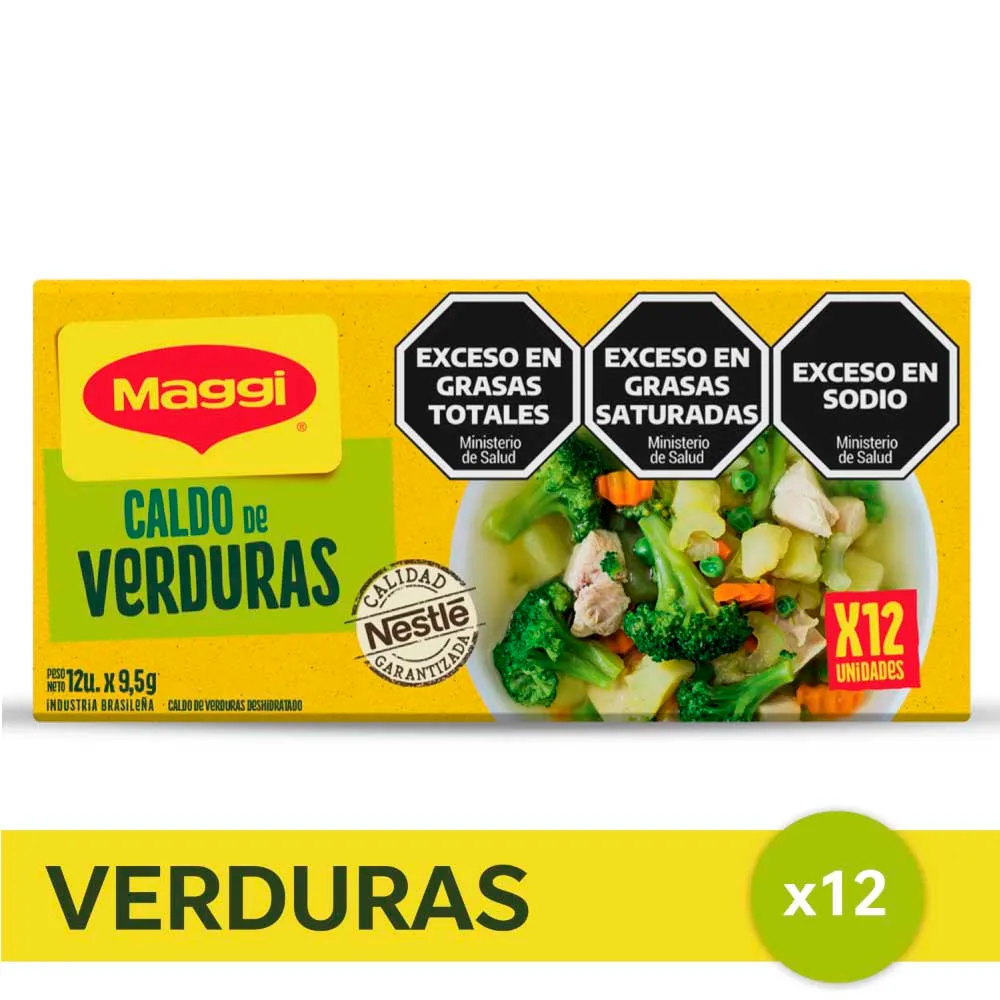 Caldo De Verdura Maggi 12u