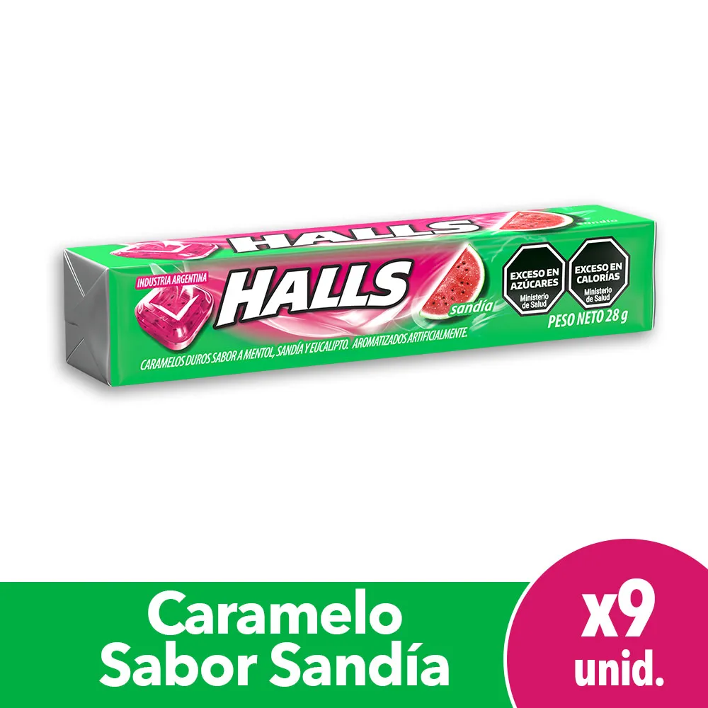 Caramelos Sandia Halls 34grs