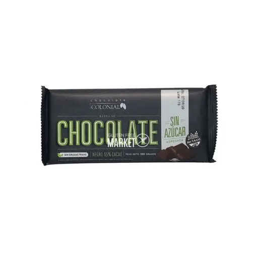 Colonial Barra de Chocolate Negro 55% Cacao - 100gr
