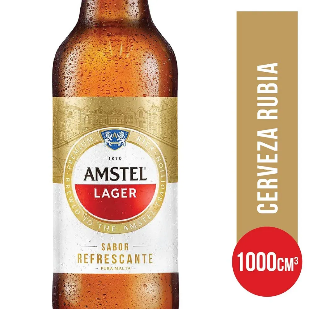 Cerveza Amstel Lager 1lt Ret