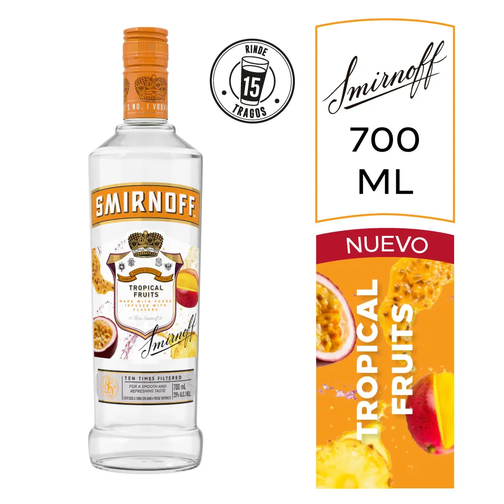 Vodka Tropical Fruits 700 Ml Smirnoff