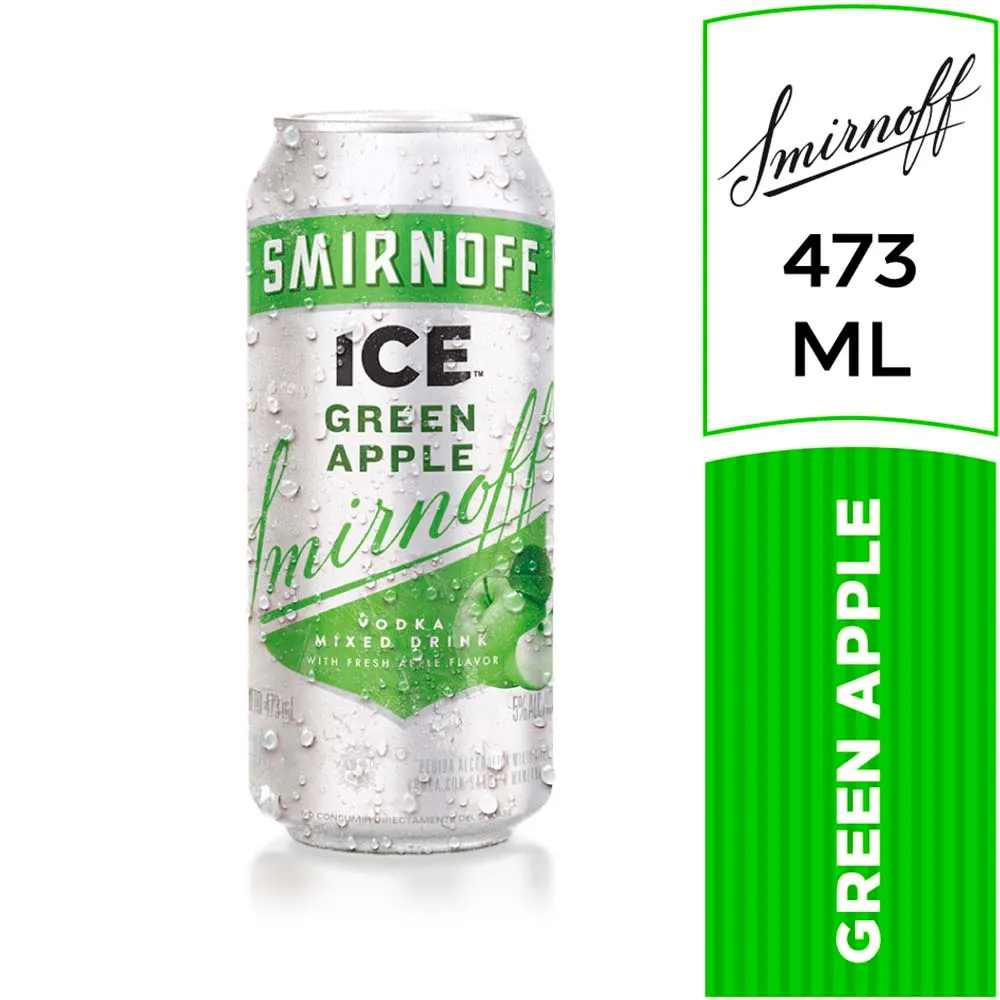 Vodka Greenapple 473 Ml Smirnoff Ice