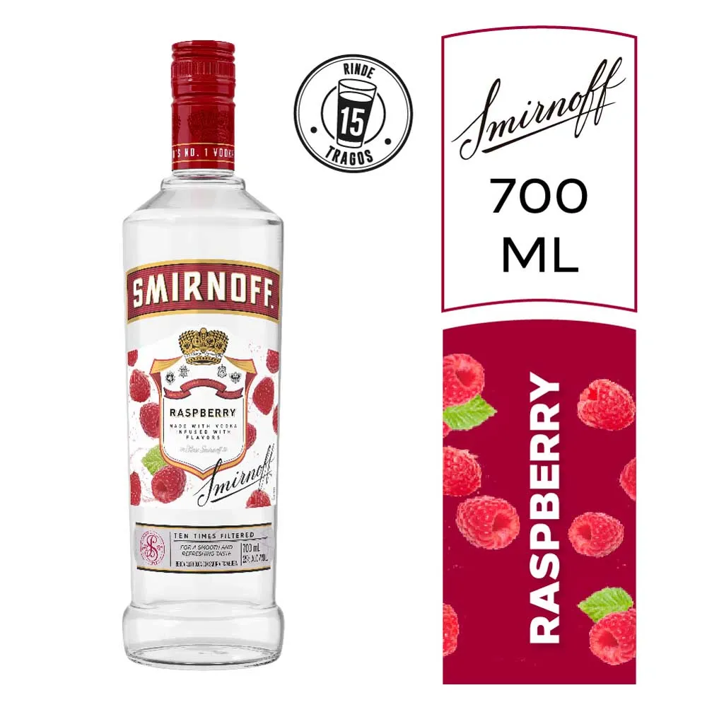 Vodka smirnoff raspberry 700cm3