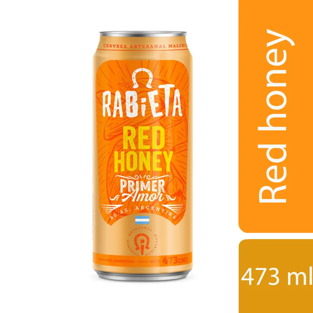 Cerveza Red Honey Rabieta 473 cc