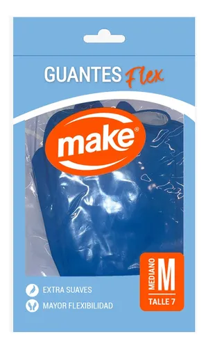 Guantes Flex Azul Make Talle M