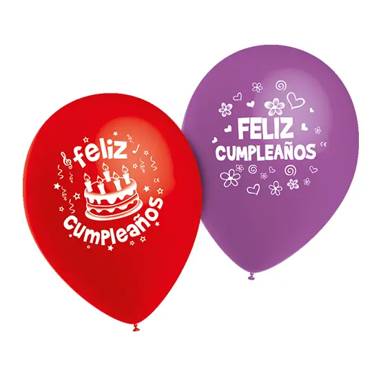 Globos 9" Feliz Cumpleaños 15u