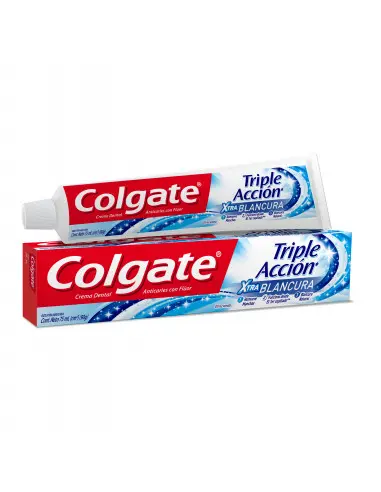Colgate Crema Dental Triple Acción Extra Blancura 75Ml