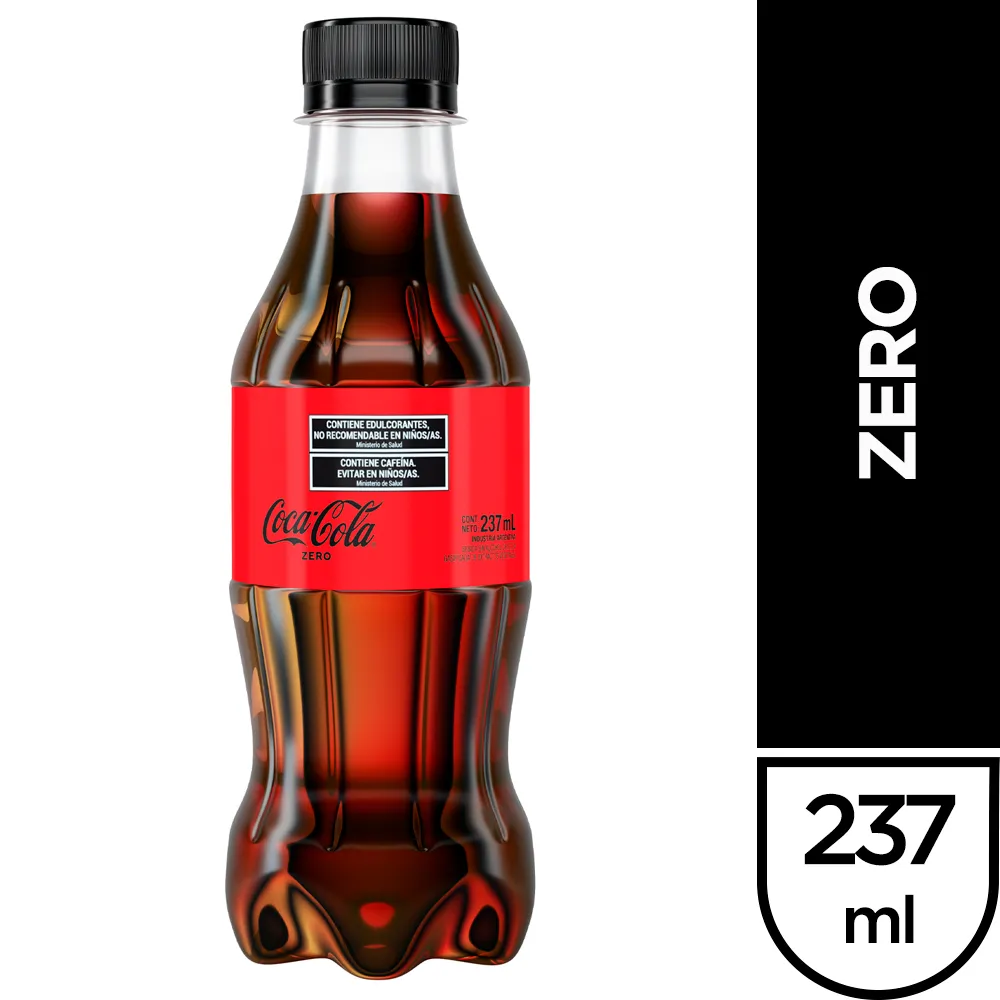 Gaseosa Coca Cola Zero 237 cc