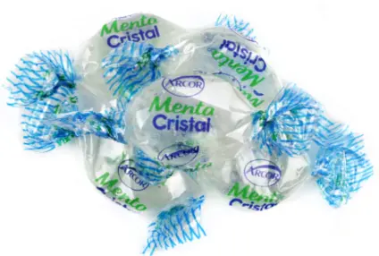Caramelos Arcor Menta Cristal x 12u