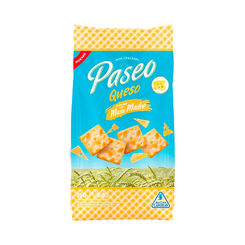 Galletitas Paseo Cracker Queso 250g