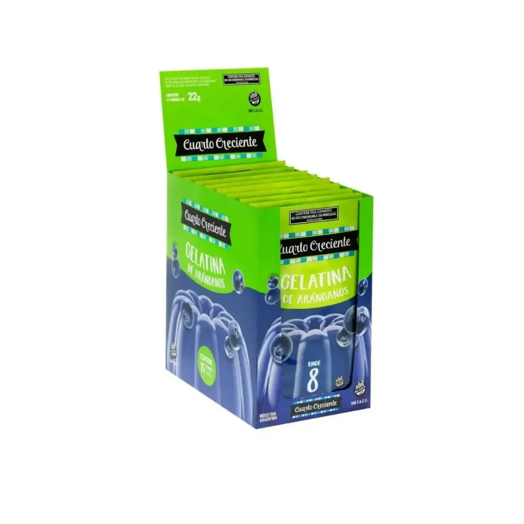 Gelatina de Arándanos Cuarto Creciente 22g