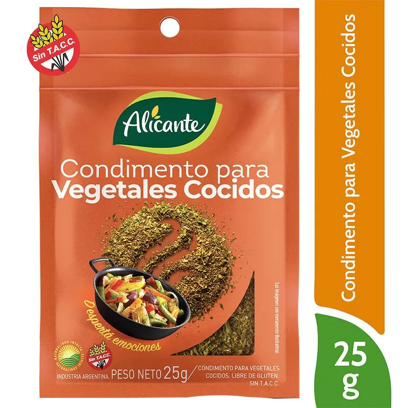 Condimento Para Vegetales Alicante 25g