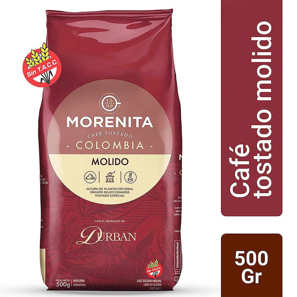 Café Colombia Molido Tostado Morenita 250g