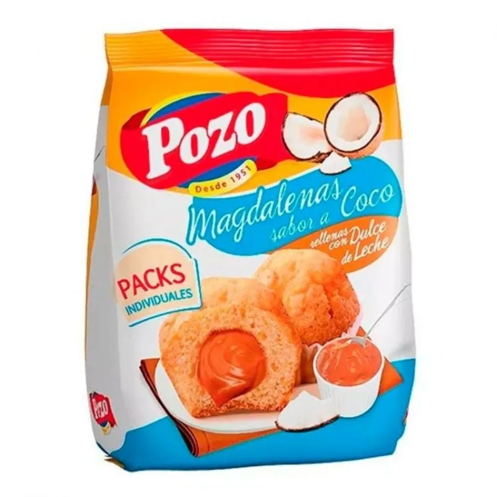 Magdalena Coco Con Dulce De Leche Pozo 220g